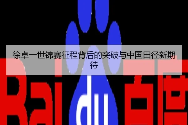 徐卓一世锦赛征程背后的突破与中国田径新期待